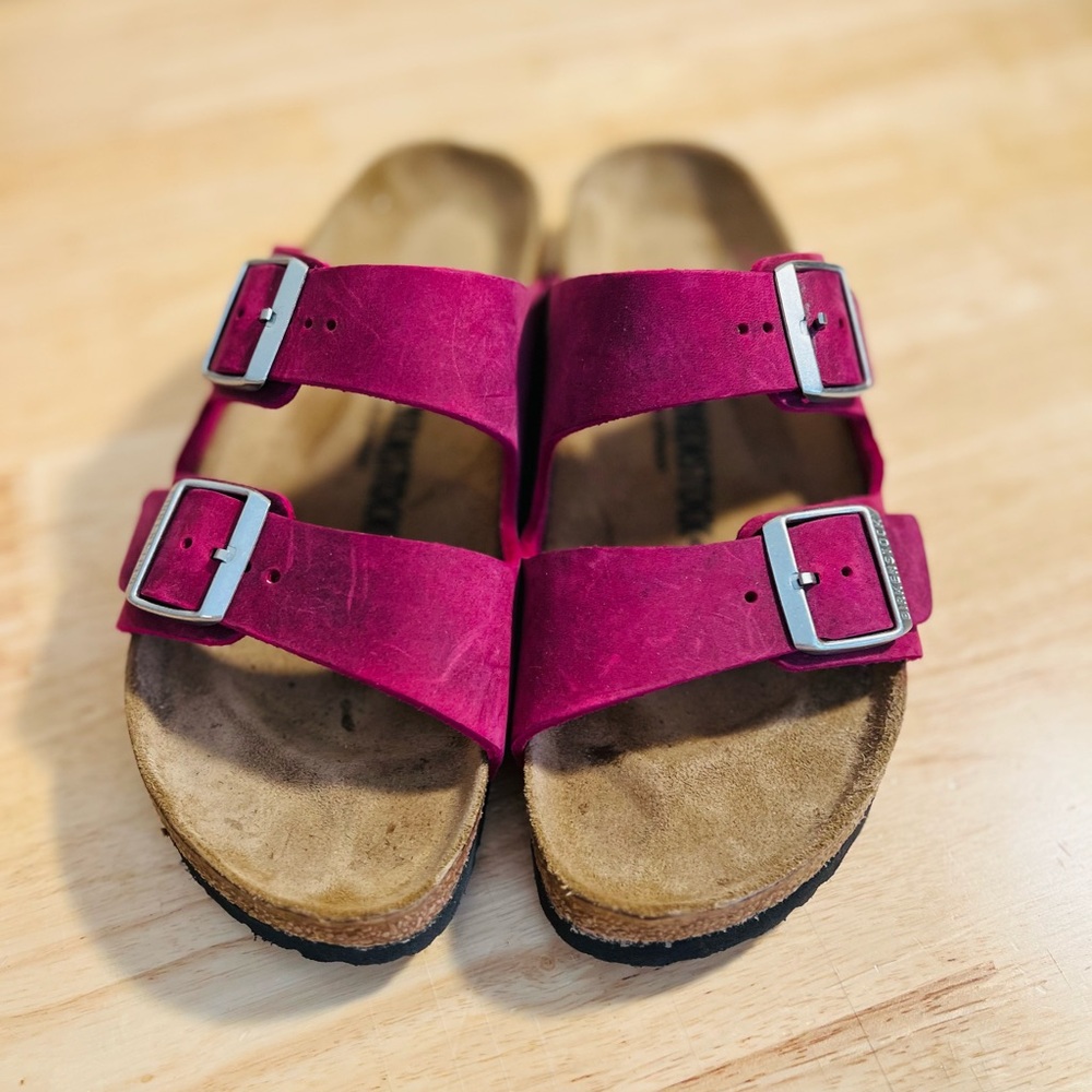 Birkenstock Festival Fuchsia Double Strap Sandals